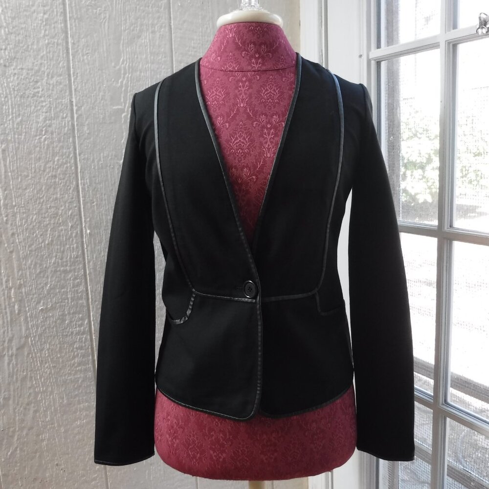 Max Studio Black Color A Button Up Long Sleeve Ja… - image 3